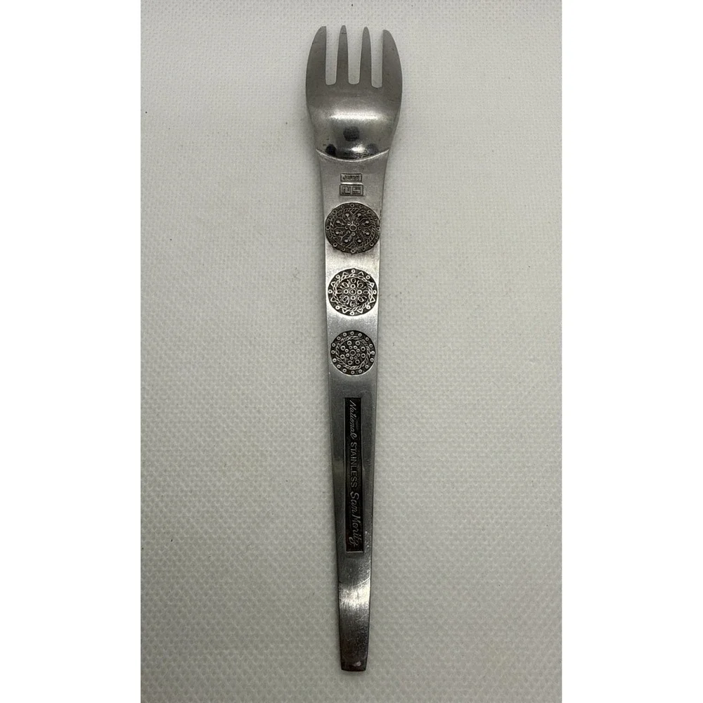 Vintage National Stainless‎ Japan San Moritz Single Fork Flatware 6.5
